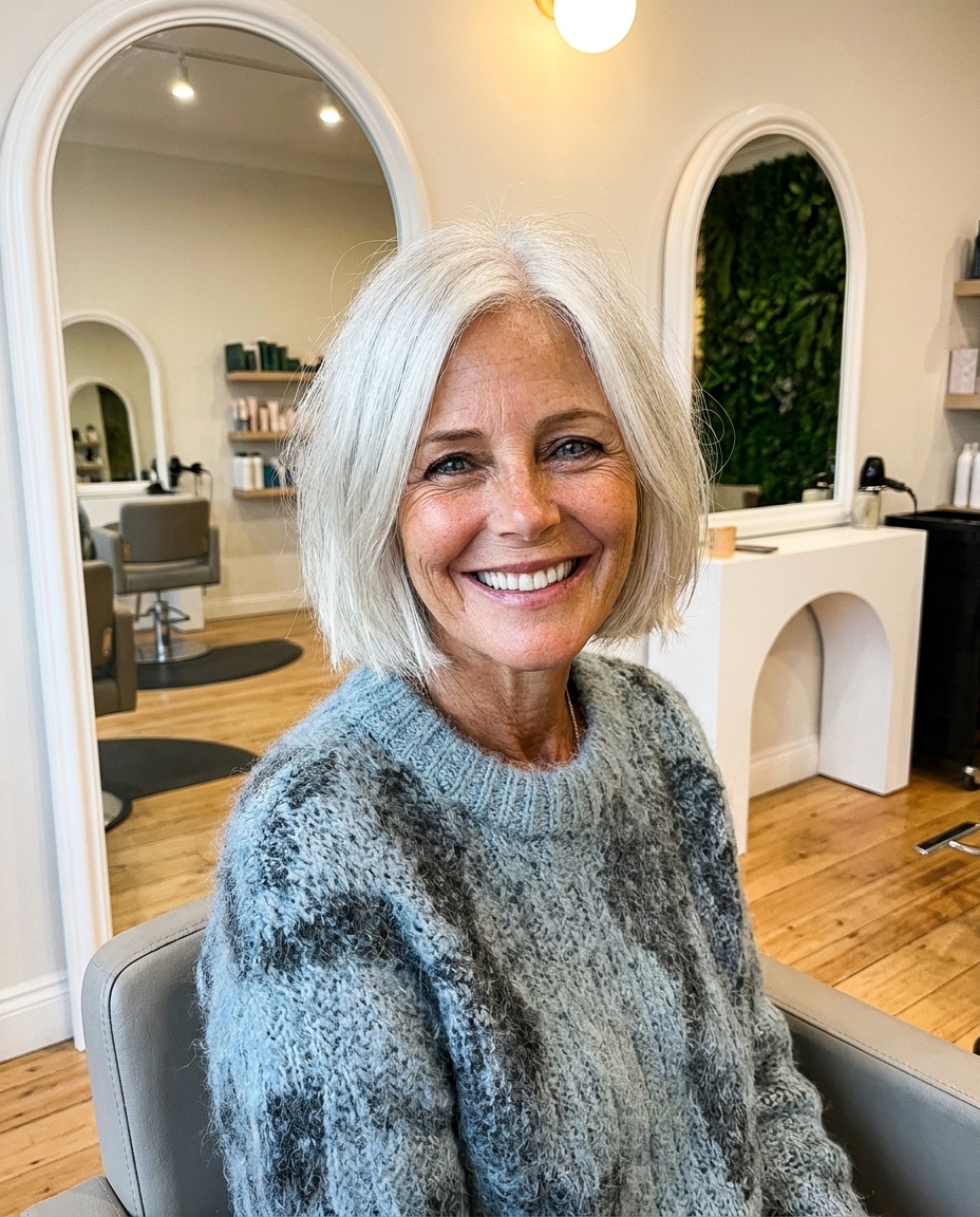 Polished silver bob